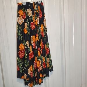 Pleated Floral Wrap Skirt 3XL LuLaRoe